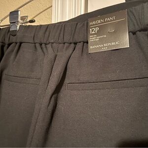 NWT Banana Republic black slacks, size 12